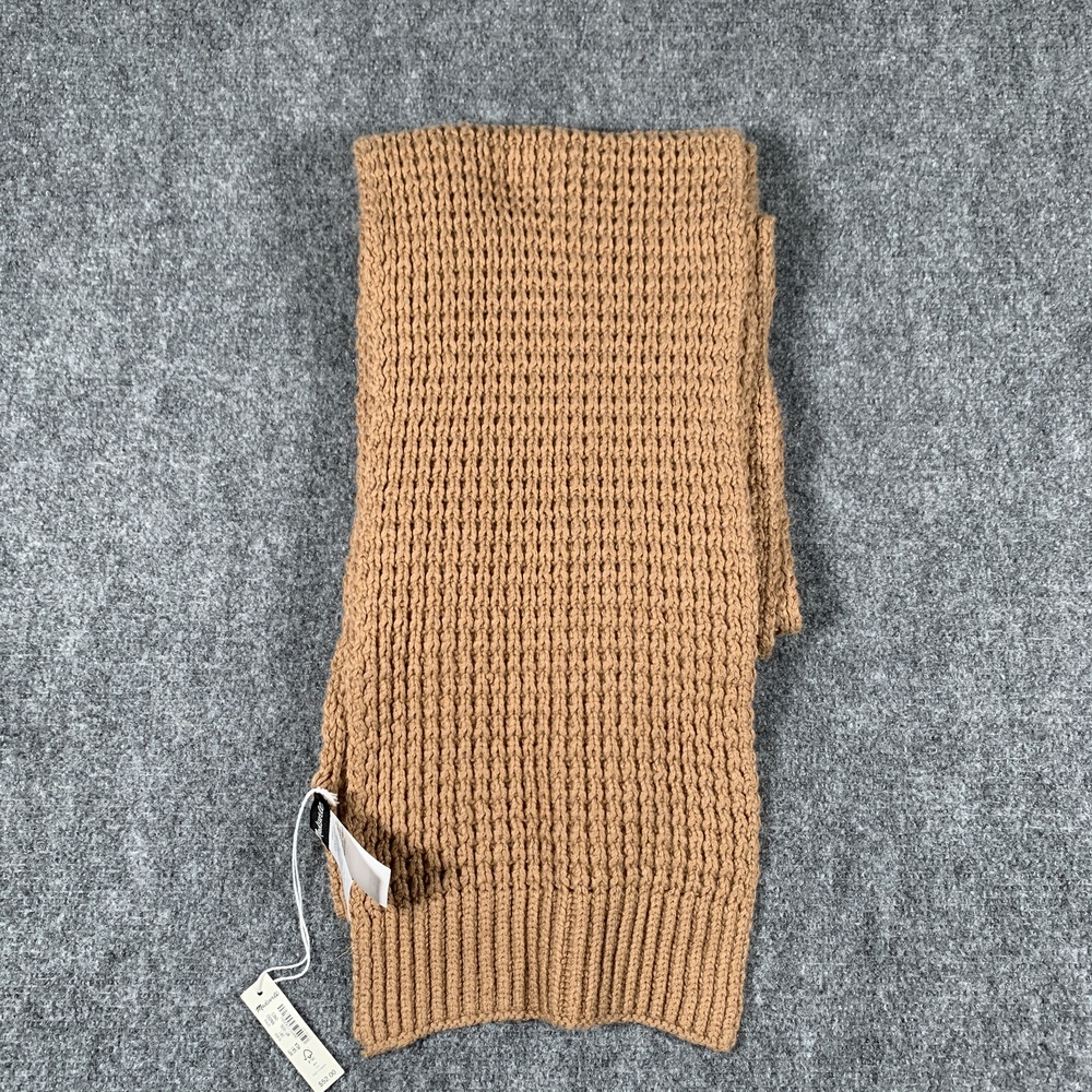 Madewell Scarf Womens One Size Brown Knit Cowl Neck Warmer Snood Merino Wool